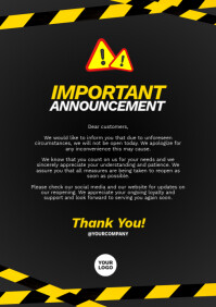 Important announcement flyer template | PosterMyWall