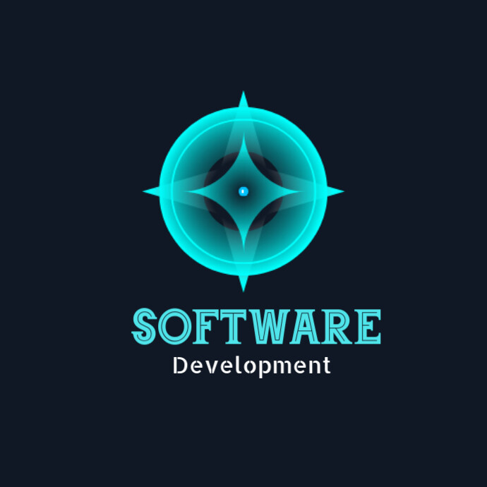 Black  Software Development Logo template