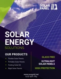 Black Solar Energy Instagram Story Video Desi Flyer (US Letter) template