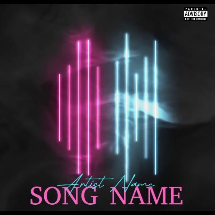 Copy of Black Song Music Album Cover Art Album Cover | PosterMyWall