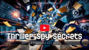Black Spy Thriller Movie YouTube Thumbnail YouTube-miniature template