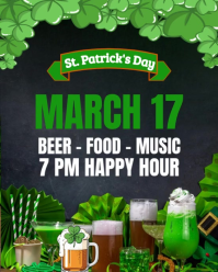 Black St. Patrick's Day Celebration Instagram Portrait Video template