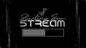 Black Stream Overlay Starting Soon โอเวอร์เลย์ Twitch template