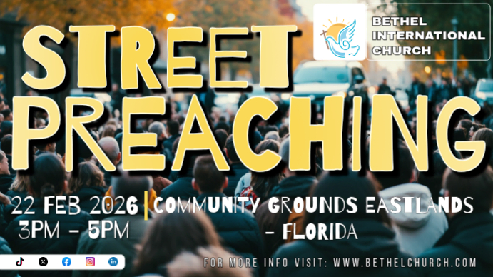 Plantilla de Black Street Preaching Event YouTube Thumbnail | PosterMyWall