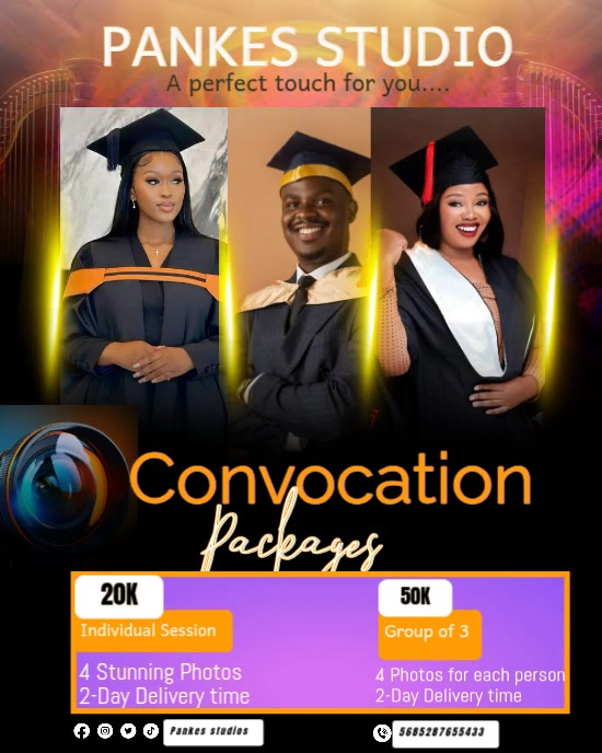 Modèle Black Studio Photography Marketing Flyer Convocation Photo ...