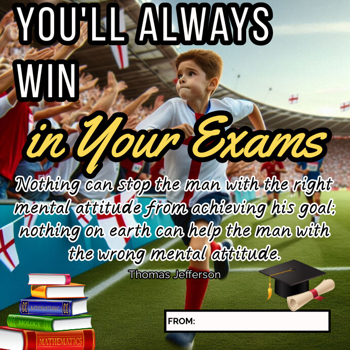 Success Insta Posts Black Success In Your Exams Card Design Insta Template | PosterMyWall