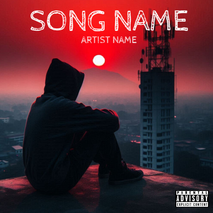 Black  Sunset Mixtape Album Cover  Album Cover Albumcover template