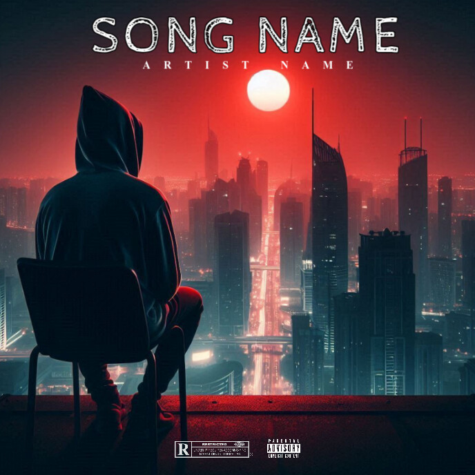 Black  Sunset Mixtape Album Cover  Album Cover template