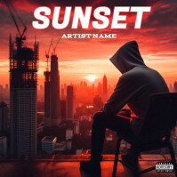 Black  Sunset Mixtape Album Cover  Album Cover template
