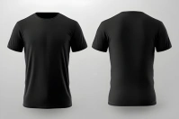 Black  T-shirt Design Banner 4' × 6' template