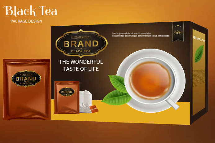 Black Tea Label Template | PosterMyWall