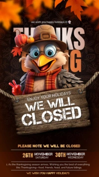 Black Thanksgiving Instagram Story template