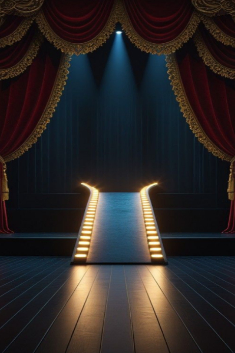 Modèle Black Theater Stage Poster | PosterMyWall