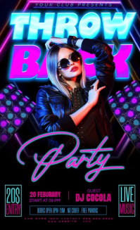 Black Throwback Party US Legal Video template