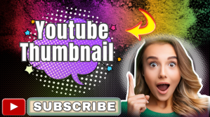 Black Thumbnail Design for Social Media Youtu YouTube-thumbnail template