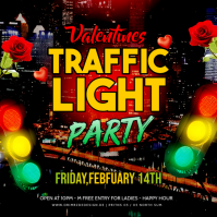 Black Traffic Light Instagram Post template