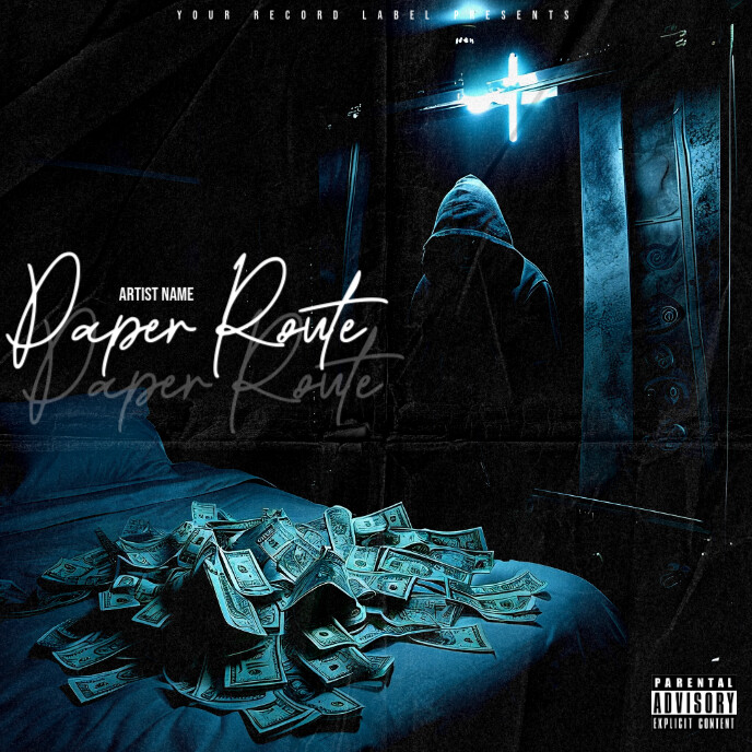 Black Trap Money Mixtape  Album Cover 专辑封面 template