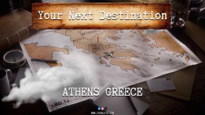 Black  Travel Agency Destination Greece Video Ad Digital Display (16:9) template