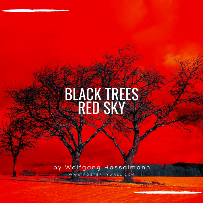 Black Tree Red Sky Album CD Cover Music template