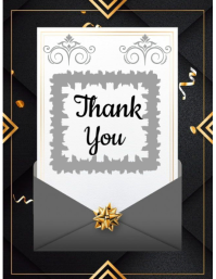 Black Typographic B Flyer (us Letter) template
