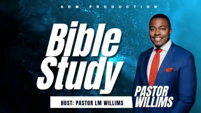 Plantilla de Black Typographic Bible Study Digital Display Video ...