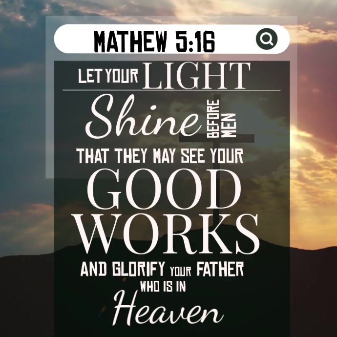 Black Typographic Bible Verse  Instagram Post template