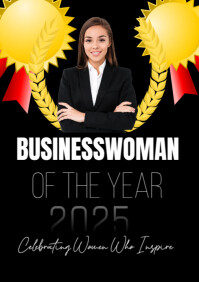 Preto Businesswoman of the Year A1 Template