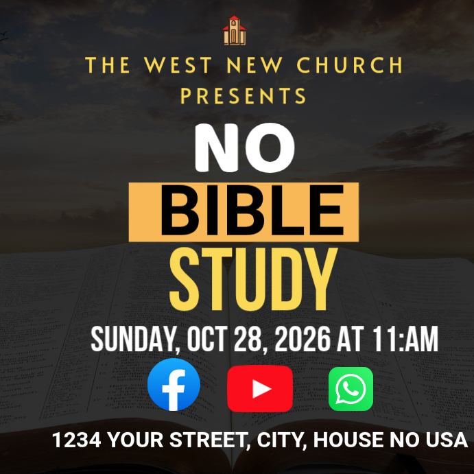 Black Typographic Church Bible Study Announcement Instagram Post ...