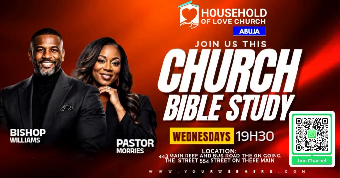Black Typographic Church Bible Study Facebook Shared Image Video ...