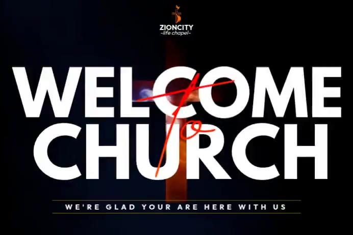 Church Welcome Banner 4' X 6' Template | PosterMyWall