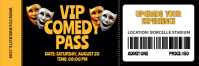Black Comedy Event Encabezado de Twitter Template