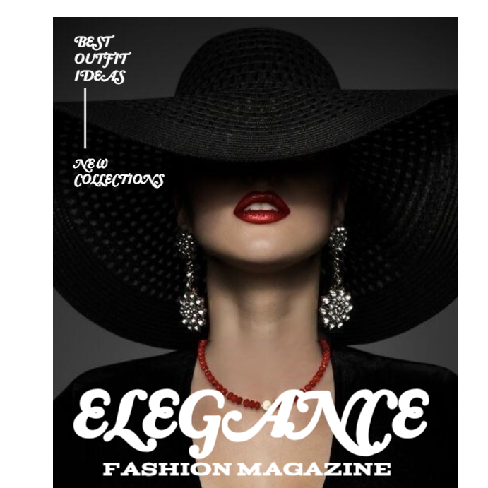 Black Typographic Fashion Magazine Instagram Post Template | PosterMyWall