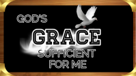 Black Typographic God's Grace  Youtube Thumbnail YouTube-Miniaturansicht template