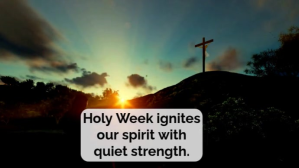 Black Typographic Holy Week Inspiration Digital Display (16:9) template