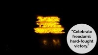 Black Typographic Juneteenth Celebration Quotes  Digital Display (16:9) template