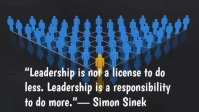 Black Typographic Leadership Quote Youtube Thumbnail template