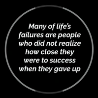 Black Typographic Life Quite  Instagram Post template