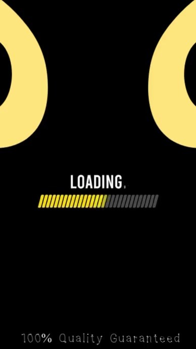 Black Typographic Loading - 100% Guaranteed  Instagram Story template
