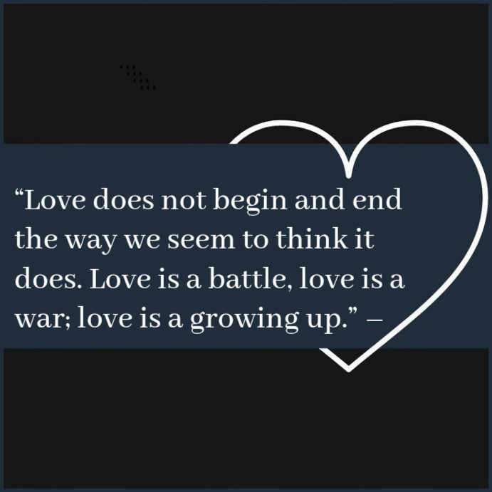 Black Typographic Love Quote Instagram Post Template | PosterMyWall