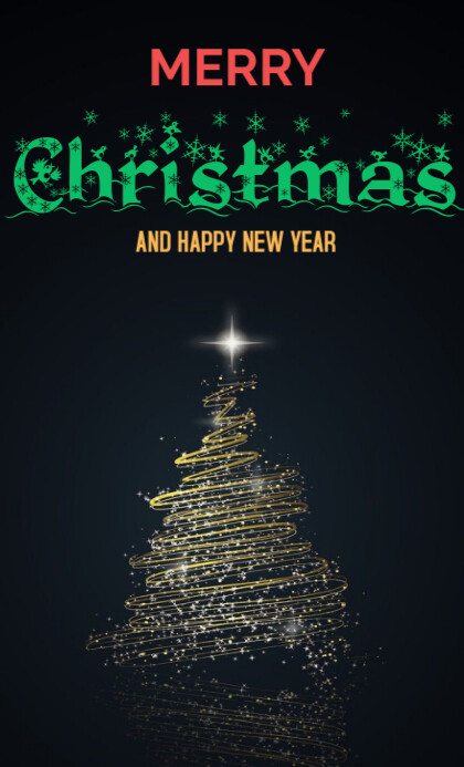 Copy of Black Typographic Merry Christmas & Happy New Year Us Legal ...