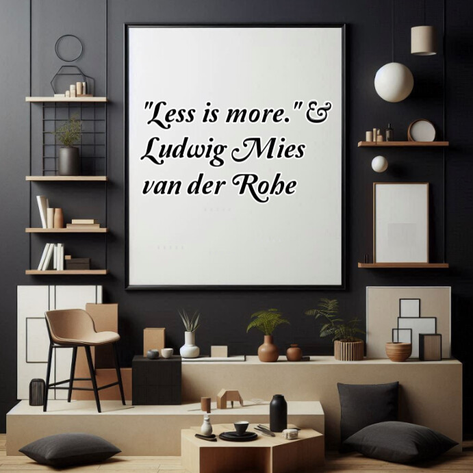 Black Typographic Minimalist And Aesthetic Quote Instagram Post template