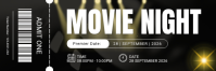 Sort Movie Night Twitter-header Template