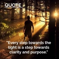 Black Typographic Quote  Instagram Post template