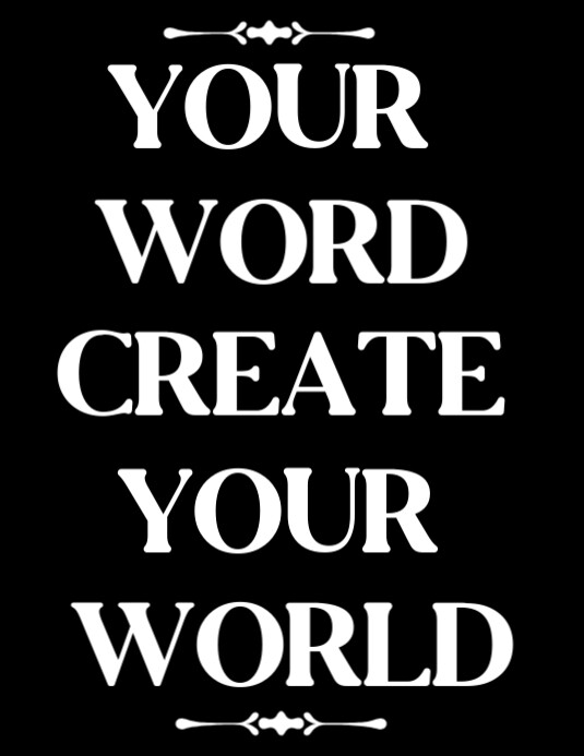 Black Typographic Quote Of Wisdom  Flyer (us Letter) template