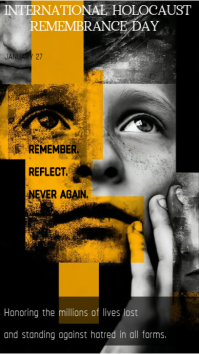 Black Holocaust Remembrance Digitalt display Template