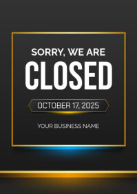Closed Template | PosterMyWall