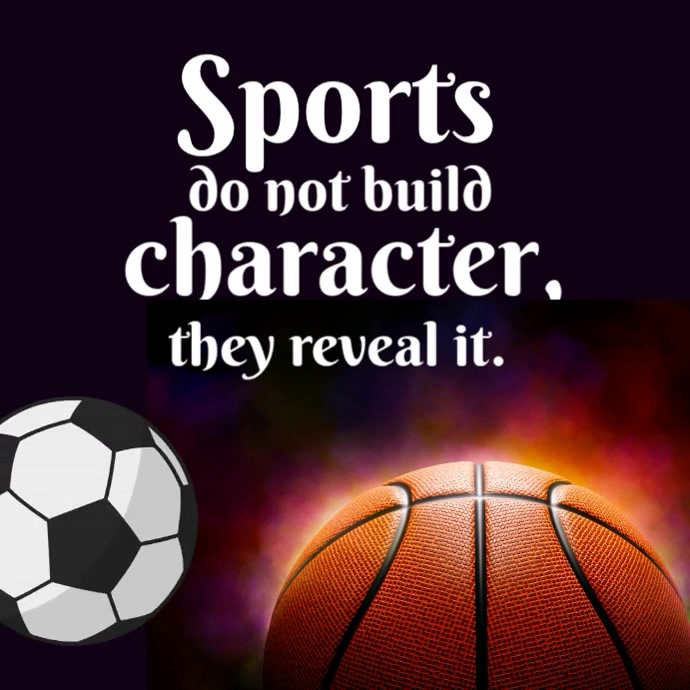 Black Typographic Sports Motivation Quote Instagram Post Video Template ...
