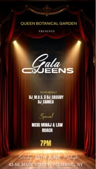 Black Typographic The Image Is A Vibrant And Theatrical Poster Design Likely For A Gala Called Gala Business Card template