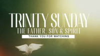 Black Typographic Trinity Sunday Digital Display Video template
