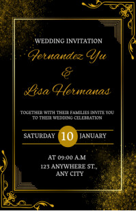 Wedding invitation card design Template | PosterMyWall